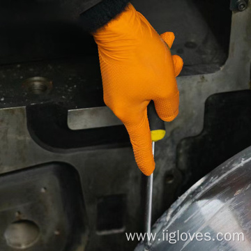 6 mil automobile industrial nitrile garage gloves